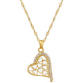 New Designs Stainless Steel Chain Brass Pendent White Enamel Heart Necklace
