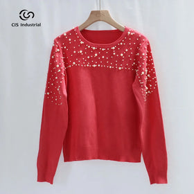 OEM/ODM Custom Solid Turtleneck Pullover Sweater Knitted for Women Loose Autumn Casual Warm Lantern Sleeves Knitwear Top