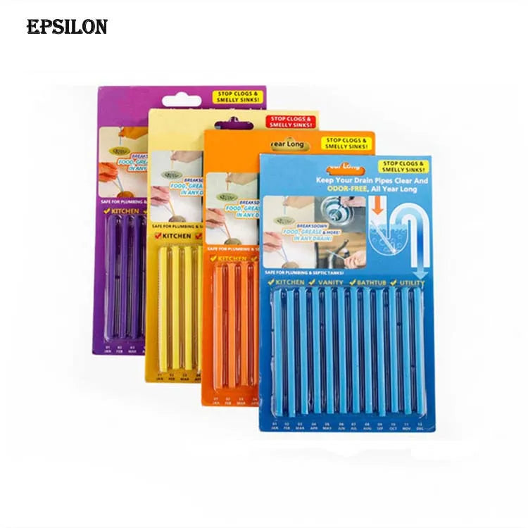 Epsilon Drain Cleaner and Deodorizer Cleaning Sticks