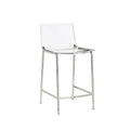 Kitchen Living Room Bar Counter Hotel Stainless Steel Acrylic Barstool Dining Chair