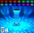 16 Color Crystal Light 6 Level Brightness Adjustment USB Charging Touch Lamp Rechargeable RGB Diamonds Crystal Table Lamp