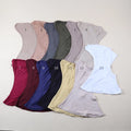 Inner Cap Spot Mercerized Cotton Stretch Scarf Cap With a Scarf Over the Neck