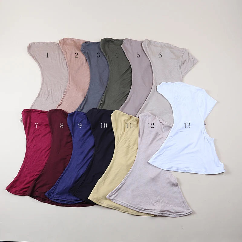 Inner Cap Spot Mercerized Cotton Stretch Scarf Cap With a Scarf Over the Neck