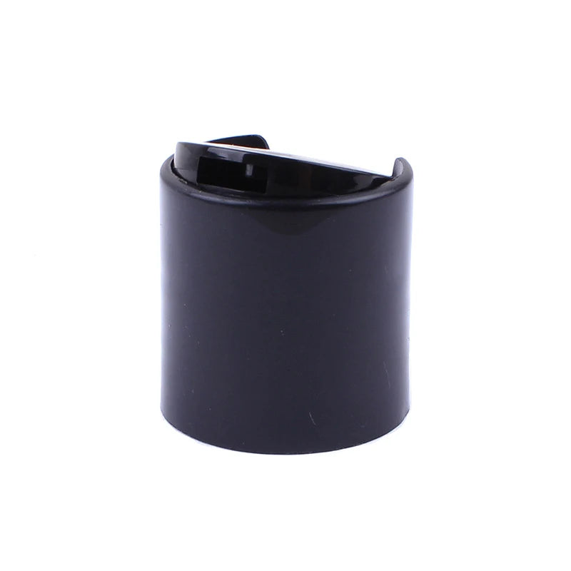 24/410 28/410 Plastic Cosmetic Shampoo Bottle Black Screw Cap Non Spill 100pcs