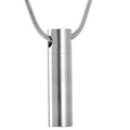 Stainless Steel Cylinder Ash Lockets Urn Cremation Pendant Ashes Cylinder Keepsake Urn Necklace Jewelry Memento Urn Cremation