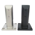 Bottom Mount Balustrades Railing Stainless Steel Glass Clamp Holder Black