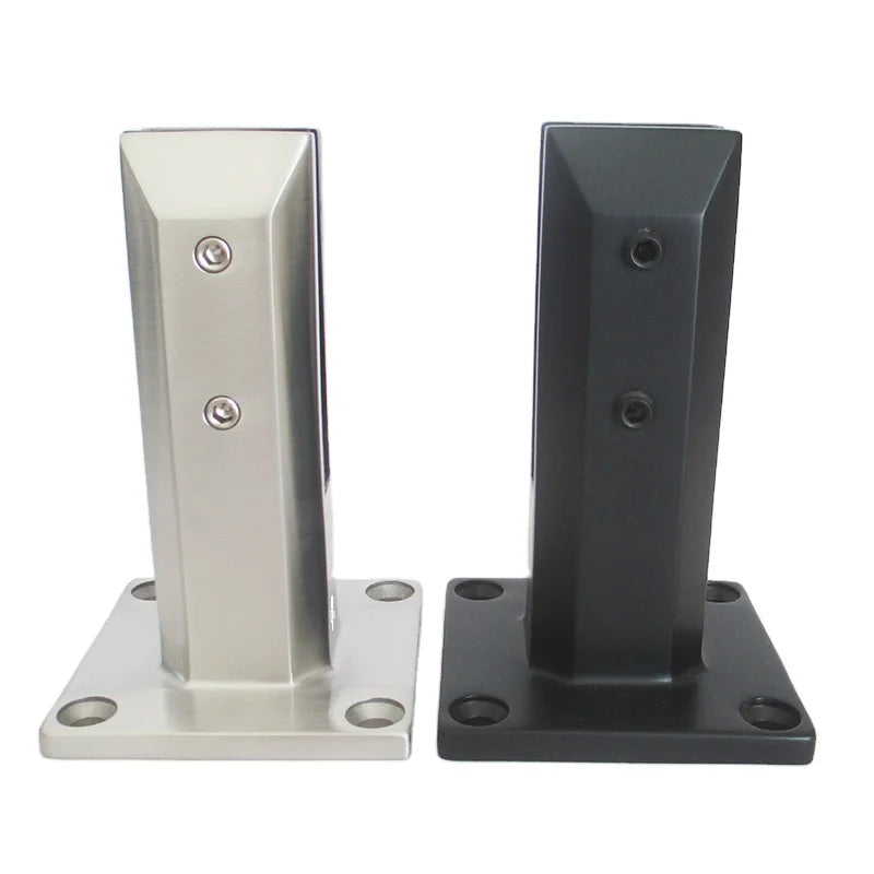 Bottom Mount Balustrades Railing Stainless Steel Glass Clamp Holder Black