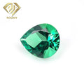 Wholesale Pear Cut Colombian Zambian Emerald Lab Created Loose Gemstone Hydrothermal Emerald Stone for Jewelry