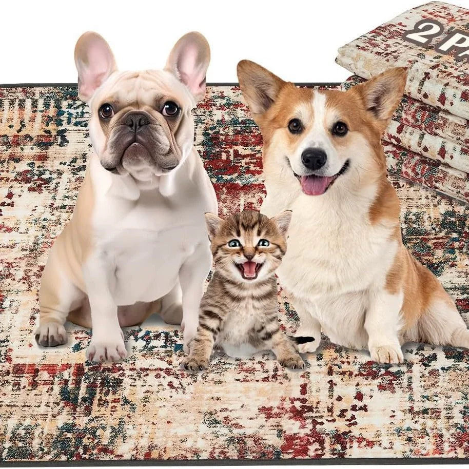 Hot Sale Washable Pet Mats Reusable Dog Training Mats Super Absorbent Leakproof Puppy Pads with Non-Slip Bottom