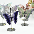 Natural Healing Stones Crystal Crafts Gemstone Carving Gift Crystal Butterfly Wing Carving for Home Decor