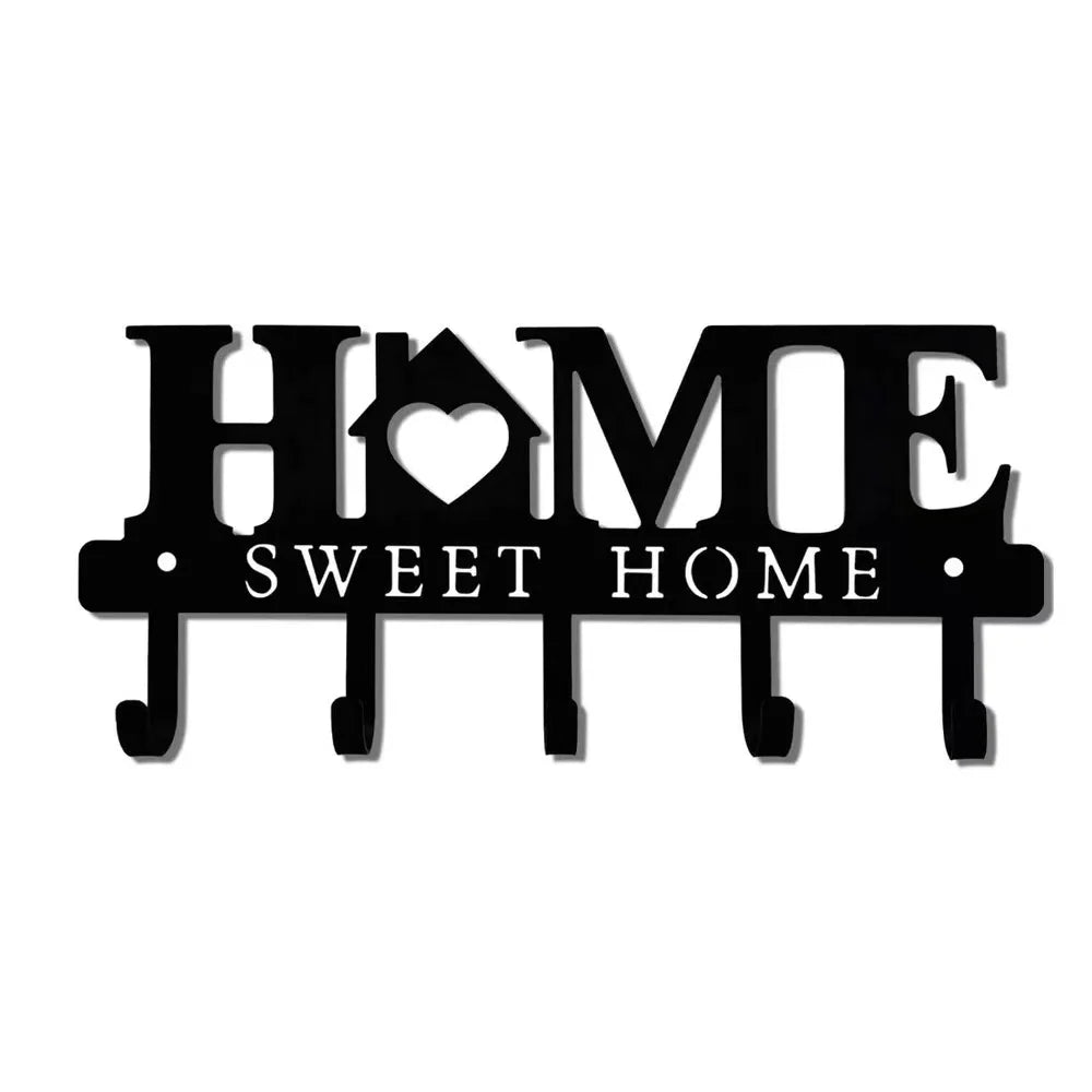 Doorway Entryway Hallway Office Hook Black Wall Mount Keys Holder Wall Key Holder for Wall Decorative