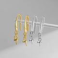 S925 Sterling Silver Glossy Hanging Earring Tray Accessories Pearls Jade Earring Hook Holder DIY Jewelry Making Supplies