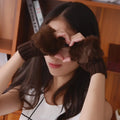 Hot Autumn and Winter Lovely Women's Gloves Fingerless Warm Faux Rabbit Hair Short Half-finger Cuff Gloves