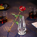 DIY Glass Rose Flower  for Crystal Wedding Anniversary