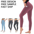 Custom Logo Thickened High-Waisted Yoga Pants Party Gift Pocketed Tummy Control Sweatpants Top Choice for Birthday Gifts
