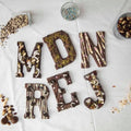37pcs 8inch Alphabet Cake Stencils Letter Stencil A-Z 0-9 Number Cake Templates with a Heart Mold Cake Decorating Stencils