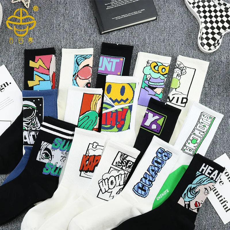 Custom Sports Socks Unisex Autumn Winter Socks Sports Funny Combed Cotton High Quality Fashion Ankle Sport Socks