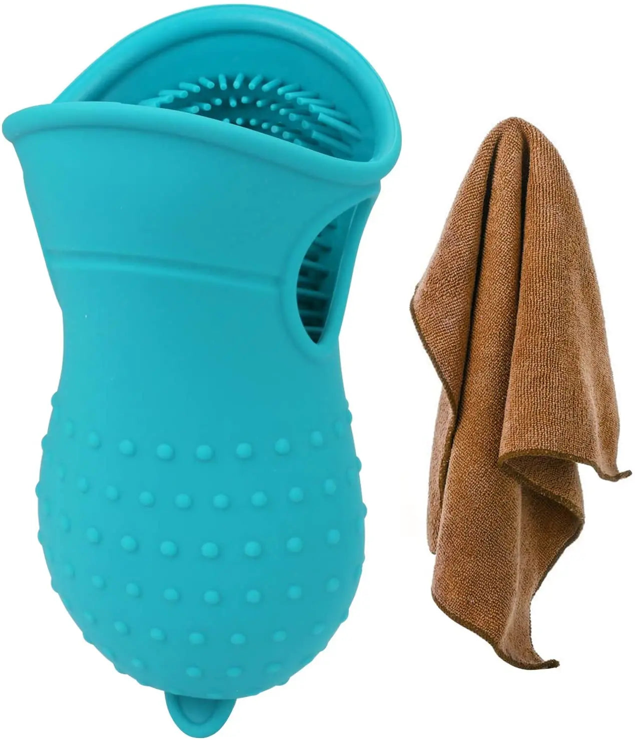 Kingtale Pet Supplies Good Quality Dog Paw Cleaner Portable Dog Cleaning Brush With Towel Pet Paw Cleaner