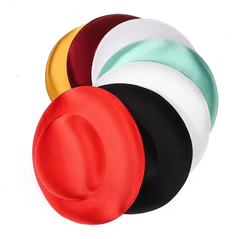 Vintage 33cm Female Women Hat Base New Shape Wedding DIY Round Fascinator Satin Hat Base DIY Kentuchy Derby Hat Base for Women