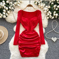 French Luxury Luxury Style Senior Sense Dress Female Spring  Pure Desire Dress