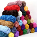 factory 4mm Super Soft Fluffy Velvet Yarn Polyester Hand Crochet Hat Sweater Scarf Knitting Bright Velvet Thread