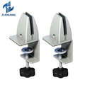 Hot Sell Aluminum Office Desk Partition Clamp Bracket Shelf Adjustable Screen Clip Type B Table Divider Holder Clamp