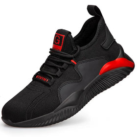 GUYISA Leisure Sports Anti Smash and Stab Pu Safety Shoes Men's and Women's Work Shoes