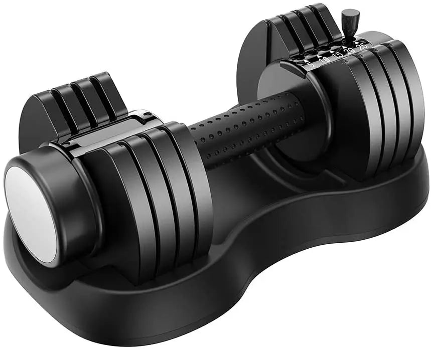 Smart Dumbbells Set 25lb Dumbbell with Anti-Slip Handle for Exercise & Fitness Fast Adjust Weight for Whole Body Workout Fitness