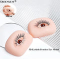 New 5D Eyelash Practice Eye Model Eyebrow Pattern Universal Eye Model Silicone Grafting Eyelash Style Display