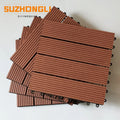 300 X 300 X 22 mm Outdoor Interlocking Plastic Floor WPC Decking DIY Waterproof Composite Tiles