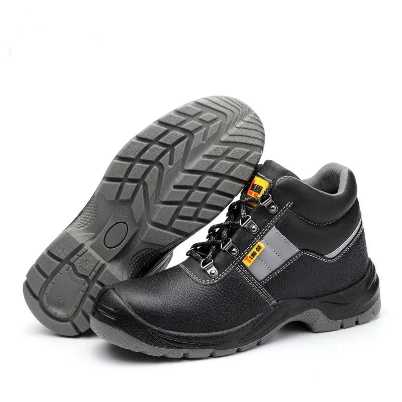 Men's Work Safety Anti-Static Industrial Boots with Steel Toe Summer to Winter Autumn Workboot for Work Safety MegaBDM