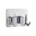 Functional  Stainless Steel Hardware Home Cleaning Wall Mount Stainless Steel Mop and Broom Holder for Broom Storage Clip