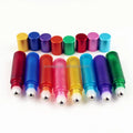 Colorful Steel Gem Metal Roller Ball 5 ml 5ml 10ml 10 ml Matte Dispensing Skin Care Perfume Etherical Oil Roller on Glass Bottle