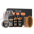 OEM Beard Shampoo Kit for Men Grooming Care Box Aftershave Cologne Custom Label Beard Oil for Men's Beard Balm Care Shaving Kit