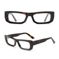 New Unisex Fashion Solid Diamond Transparent Rectangle Glasses Retro Computer Lightweight Comfortable Eyewear