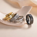 New Trendy Vintage Aged Men's Stainless Steel Ring Anillos De Hombre Viking Rune Rings for Men