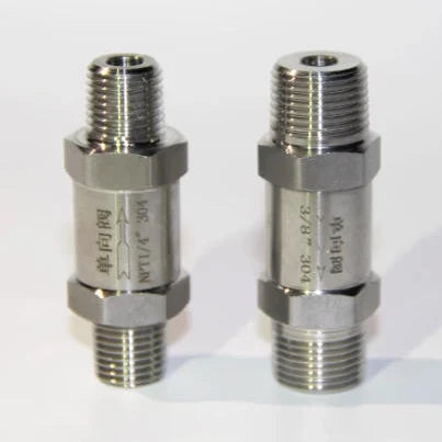 Non-Return Valve NRV Silent Backflow Spring In-Line Check Valve Stainless Steel Hydraulic Check Valve