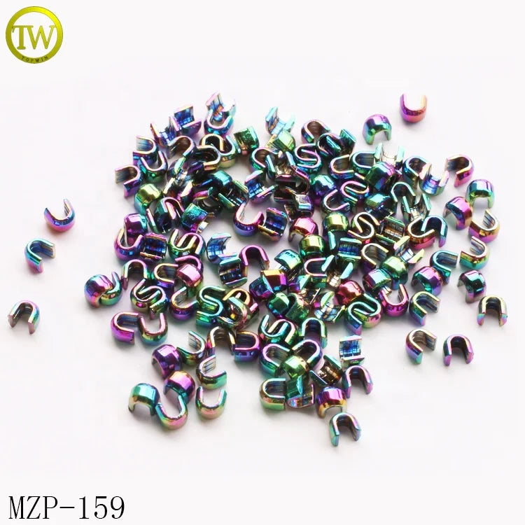 Hot Sale Nylon Zipper Top Stop and #5 Zipper Stopper Zip End With rainbow Color