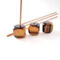 HUIYING natural chakra stone colored tiger eye crystal with stone Incense Holder gift