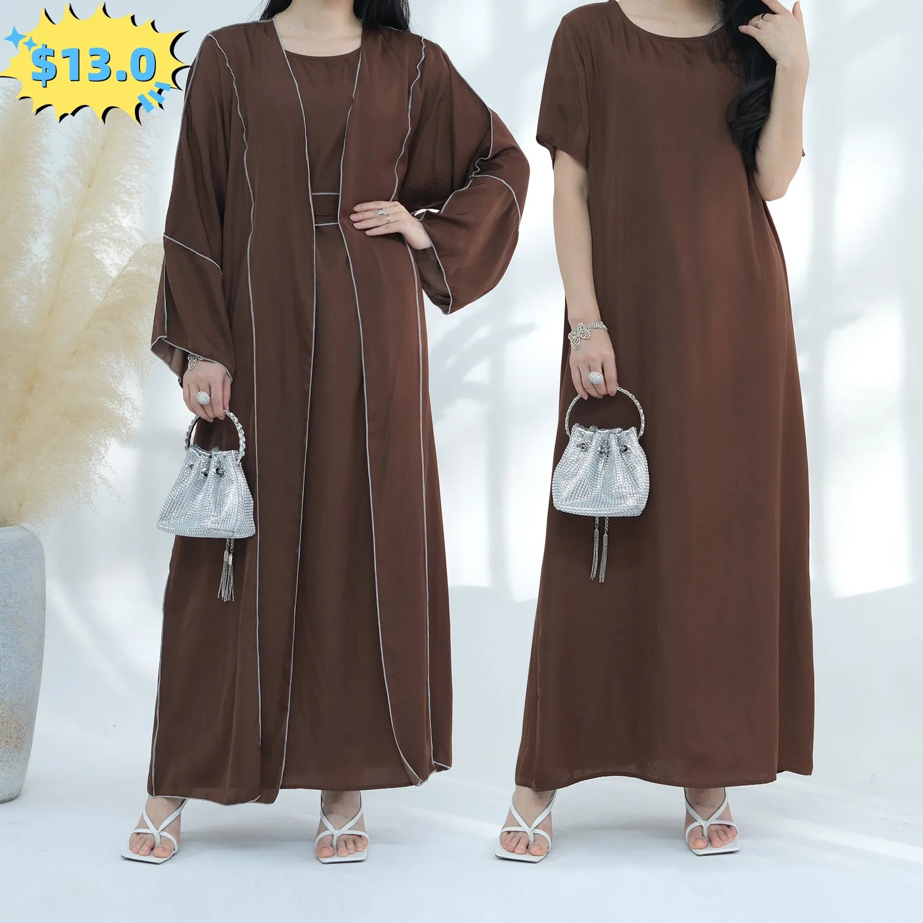 Clearance Sale Mexizo Hot Selling 2pcs Set Islamic Clothing Dubai Abaya Muslim Dress for Muslim Women Abaya Designs