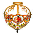 Antique Hanging Light for  Living Room Surface Mounted Lamp Ceiling for Bedroom Tiffany Stained Glass Pendant Lights Fixtures