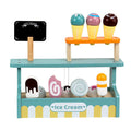 2023 New Arrival Children Wooden Role Play Ice Cream Kitchen Set Game Wood Educational Pretend Toys for Kids