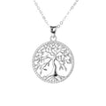 925 Sterling Silver Fine Jewelry Unisex Tree of Cabala Kabala VVS Moissanite Diamond Necklace Judaism Inspired