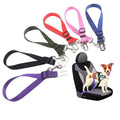Wholesale Adjustable Portable Small Animals Nylon Dog Cat Car Seat Belt Pet Safety 25mm 10g Striped