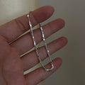 Minimalist fine jewelry 925 sterling silver small square silver beads bracelet for women girls
