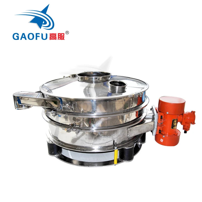 Gaofu Sifter Starch Flour Sieving Single Screen Milk Powder Screening Separator Anti-clogging Vibrating Sieve Machine