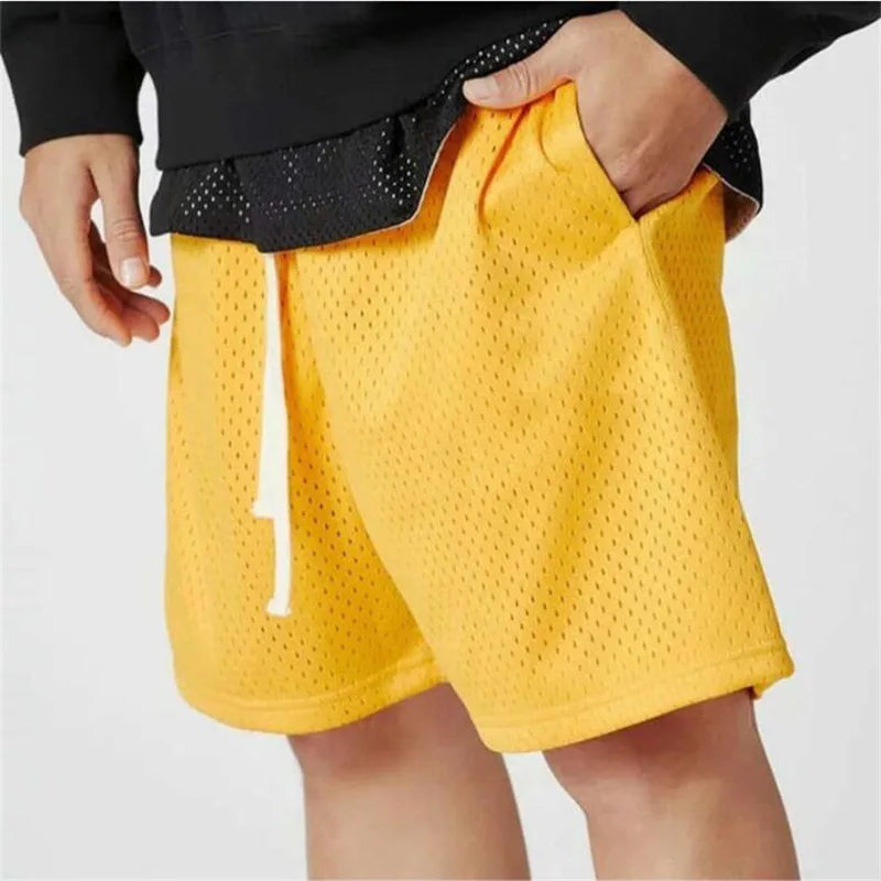 Custom Logo Print Mesh Basketball Shorts Men Sport Athletic Running Shorts Gym Sweat Plus Size Men's Shorts for Men