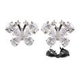 Business Cufflinks Men Light Luxury Copper Butterfly Shape Zircon French Suit Shirt Gemstone Wedding Gift Cross-border