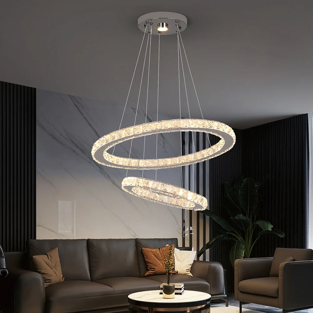 US Warehouse 3000K 6000K Dimmable Bedroom Living Room Chandelier Led Pendant Lamps