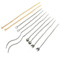 Wholesale Stainless Steel Earring Findings Long Chain Earrings Curved Line Threader Earring Accessories